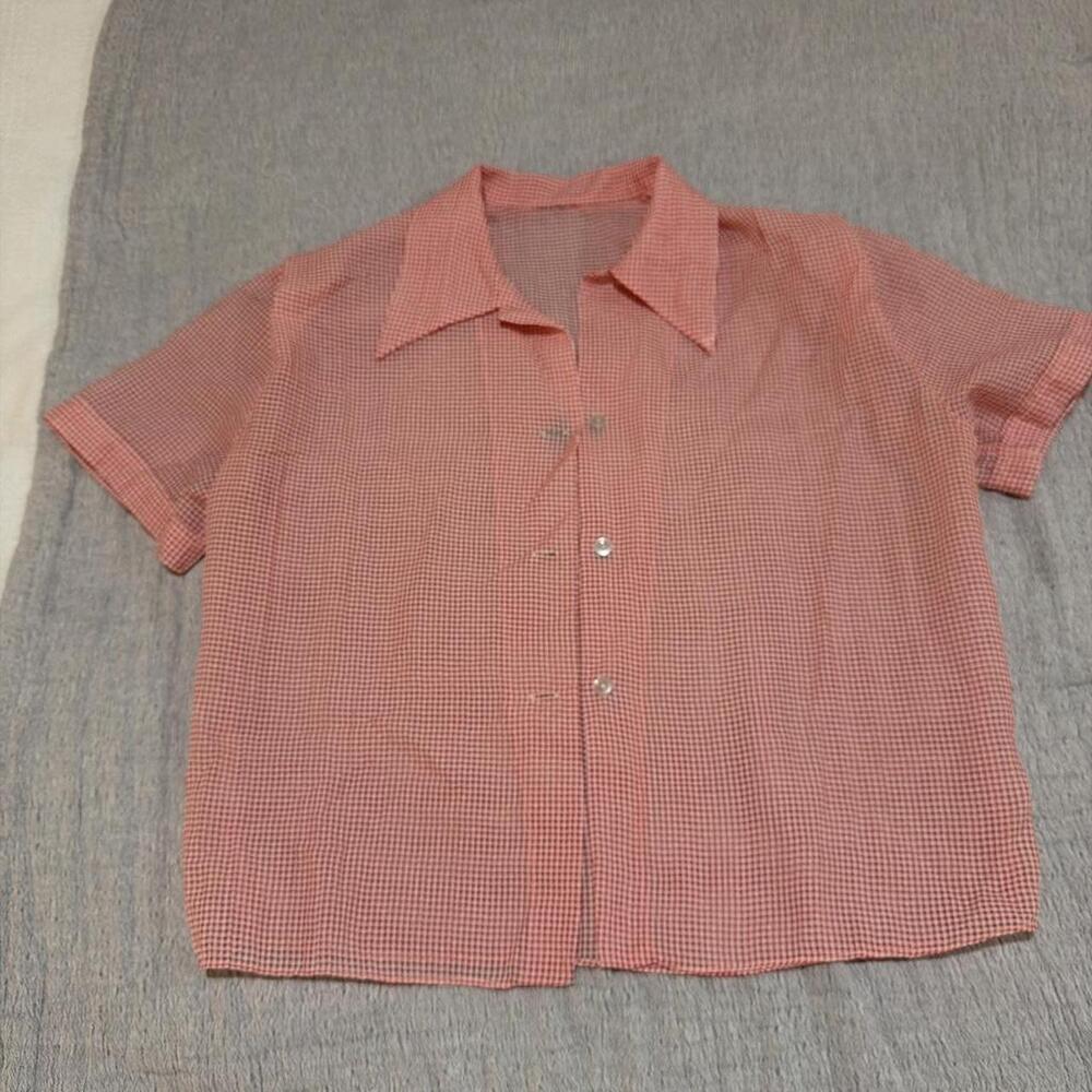 No Brand Women's Pink and Red Blouse